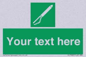 Custom sign safe condition Line throwing appliance